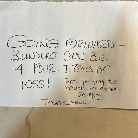 If you want more than four items please do multiple bundles - Picture 1 of 1